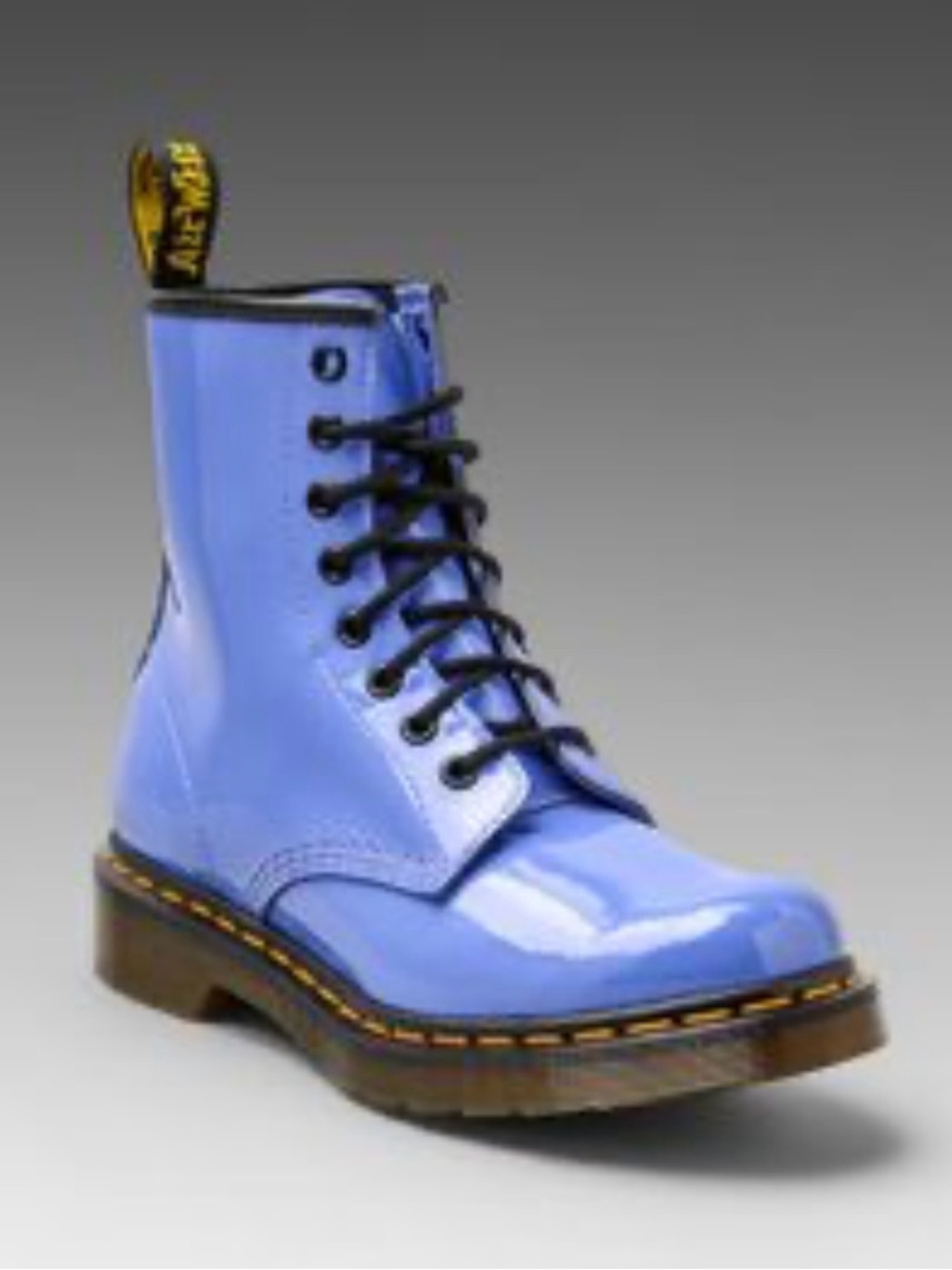 Dr. Martens Women's Lavender Patent 8-Eye Lace-Up Boot